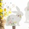 Glitzhome&#xAE; 12.5&#x22; Easter Wooden Bunny Table D&#xE9;cor Set